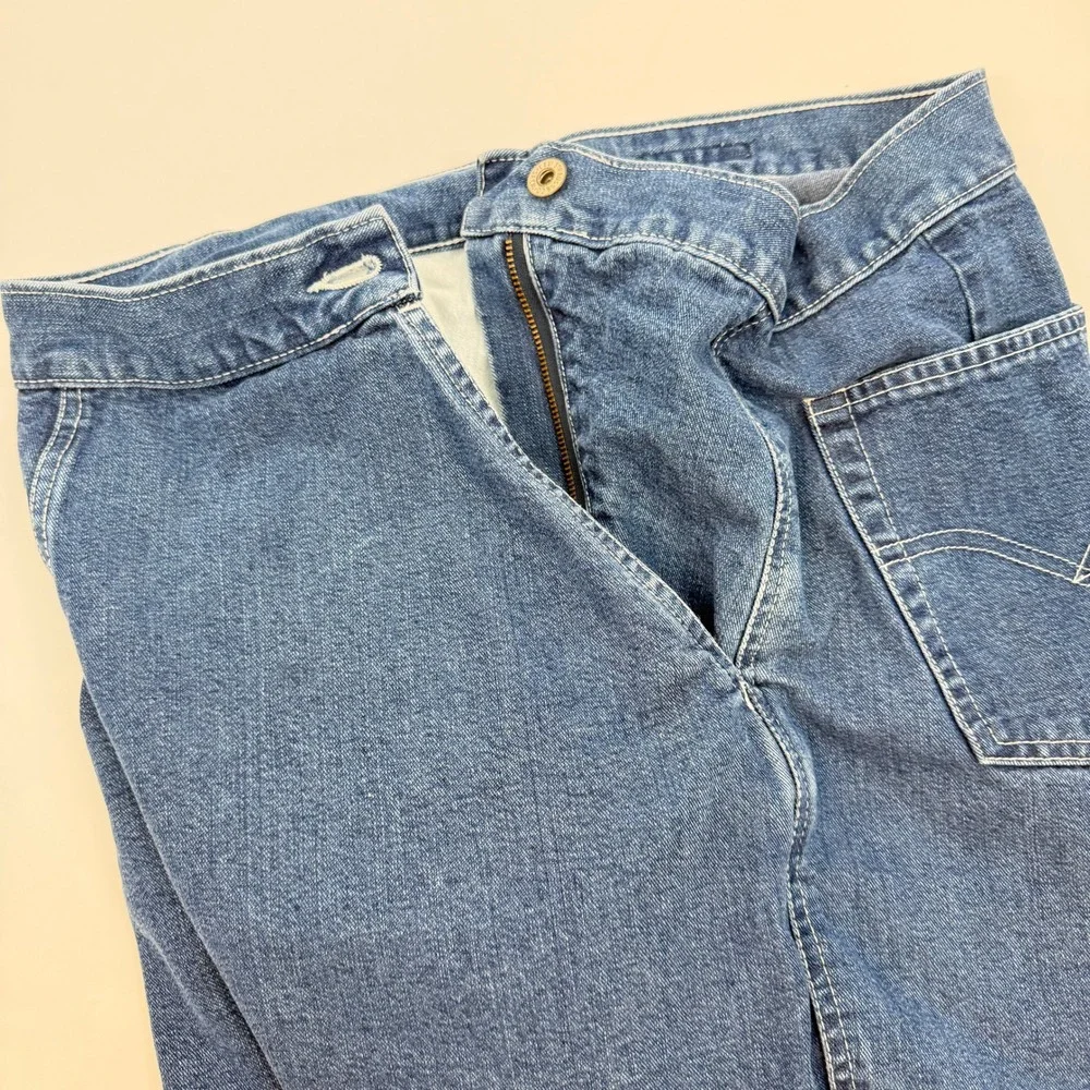 Levis Dry Goods Womens High Rise Denim Shorts Medium Wash Blue Size 14‎ Tencel